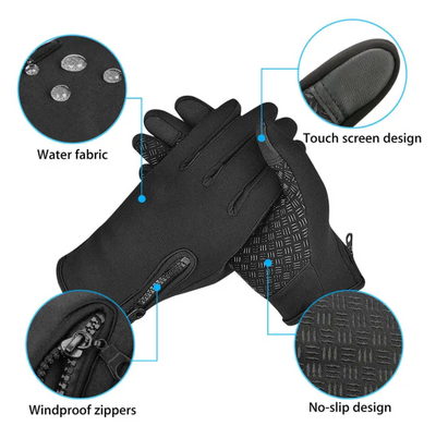 Thermal Touch Screen Water Resistant Windproof Gloves