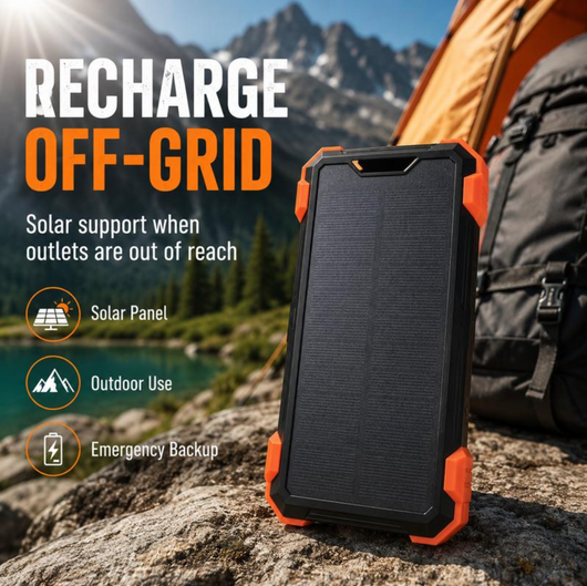 Velura 42800mAh Solar Rechargeable Battery