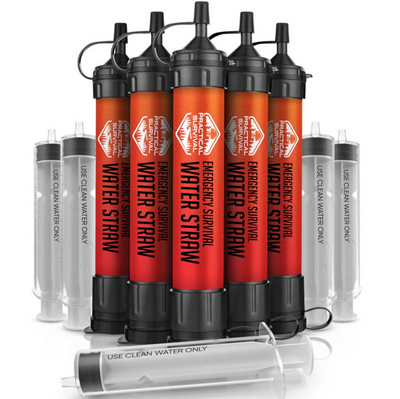 Velura High Capacity Emergency Survival Water Straws
